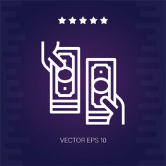 money exchange vector icon modern illustration