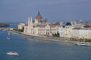 Fototapeta premium travel in Hungary Budapest Orszaghaz (Parliament)