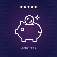 savings vector icon modern illustration