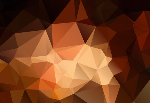 Abstract shades of brown polygonal background