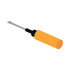 isometric repair construction screwdriver work tool and equipment flat style icon design