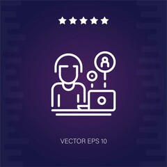 videocall vector icon modern illustration