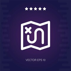 route vector icon modern illustration