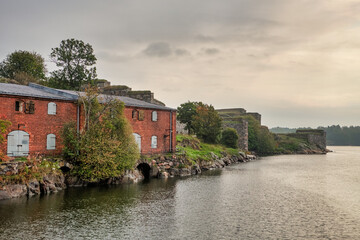 Fototapeta premium Finland. Helsinki. The territory of the fortress Sveaborg in Helsinki. September 16, 2018