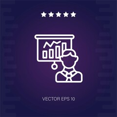 presentation vector icon modern illustration