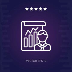 presentation vector icon modern illustration