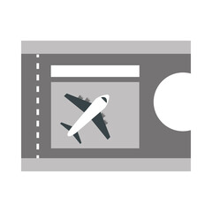 airport airline ticket travel transport terminal tourism or business flat style icon