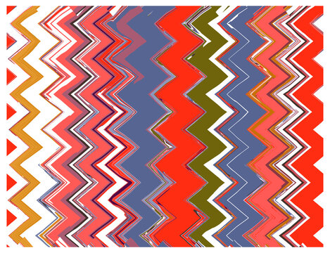 Tribal vector ornament. Seamless African pattern. Ethnic carpet with chevrons. Aztec style. Geometric mosaic on the tile, majolica. Ancient interior. Modern rug. Geo print on textile. Kente Cloth.