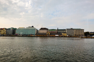Obraz premium Finland. Helsinki. Houses and streets of Helsinki. Urban autumn landscape. September 16, 2018