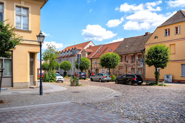  Cityscape of the picturesque village of Neuruppin, Brandenburg, Germany
