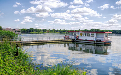 Fototapeta premium Idyllic view over the Ruppiner See in Neuruppin, Brandenburg