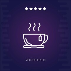 tea cup vector icon modern illustration
