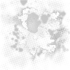 Abstract futuristic halftone pattern. Black and white abstract background. Halftone effect. Design element for web banners, posters, cards, wallpapers, sites. Vector illustration.