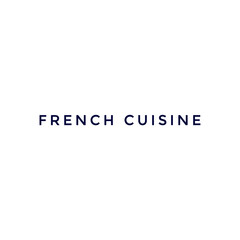 Fototapeta na wymiar ''French cuisine'' sign vector for restaurant design