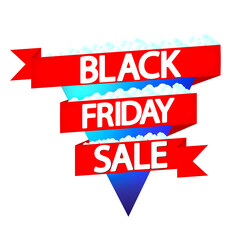 Black Friday Sale, banner design template, discount tag, final season offer, vector illustration