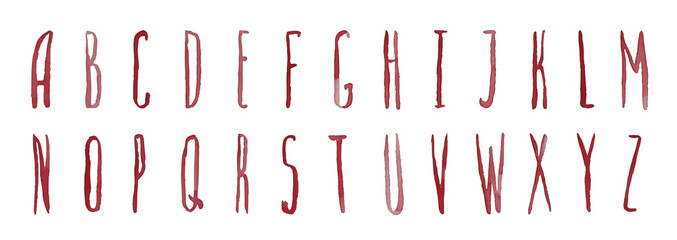 pink alphabet vector image