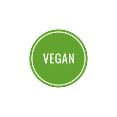 ''Vegan'' button sign