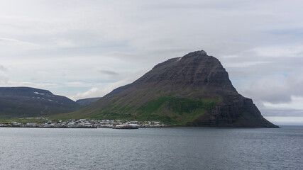 The small fishing village of Bolungarv&iacute;k in the Westfjords region, Northwest Iceland.