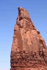 Fototapeta na wymiar Close-up of the landscape of Monument valley, desert in Arizona, Navajo tribal park, America, USA.