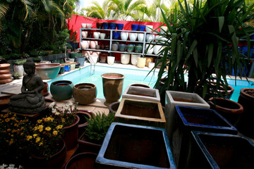 salvador, bahia / brazil - december 26, 2014: Vietnamese vases (Vietnam) on display in a store in...