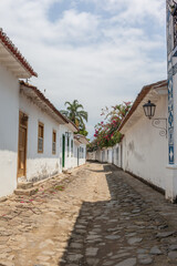 Antique architecture and street in the city of Paraty - Rio de Janeiro - Brazil