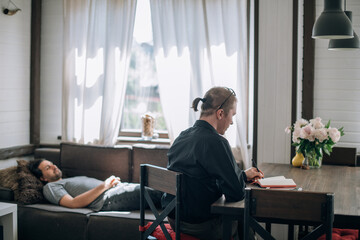 Psychotherapist and patient at an appointment in the office