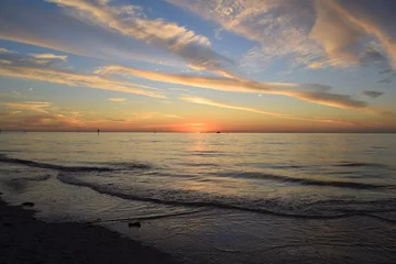 Papier Peint photo autocollant Clearwater Beach, Floride Coucher du soleil à Clearwater Beach, Floride
