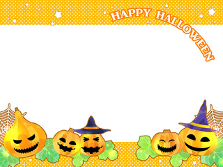 Fototapeta premium かわいいハロウィンのイラスト背景