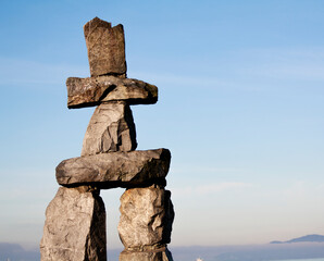 stone totem pole