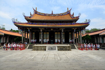 Taipei Taiwan - Ceremony at Taipei Confucius Temple