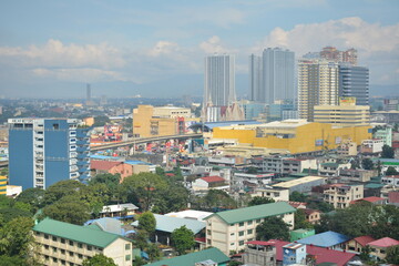 Naklejka premium Quezon city overview during daytime afternoon in Philippines
