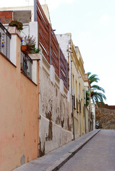 バルセロナの街並み　裏通り