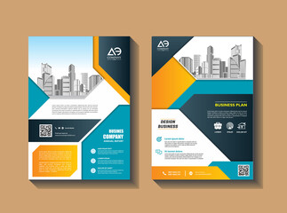 Proposal cover poster brochure Template Design Set