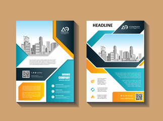 Proposal cover poster brochure Template Design Set