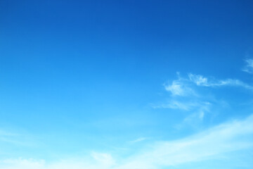 Naklejka na ściany i meble blue sky with white cloud beautiful