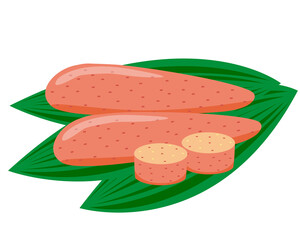 たらこのベクターイラスト　辛子明太子