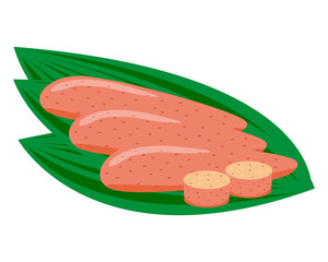 たらこのベクターイラスト　辛子明太子