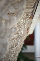 eautiful Thailand sculpture in Wat San Pa Yang Luang temple, lamphun city in North of Thailand