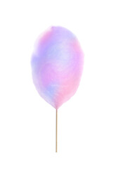 Multicolor sweet cotton candy on white background