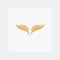 Wings logo concept vector designs template