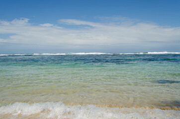 Sea in tropical region