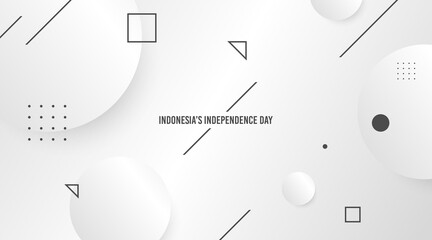 Indonesia's independence day background vector