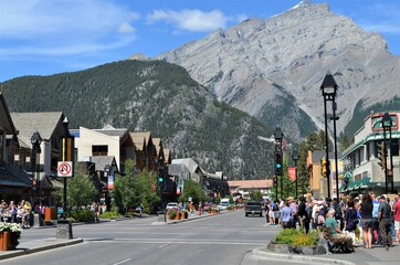 view of the city of banff