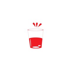 Drink of glass vector