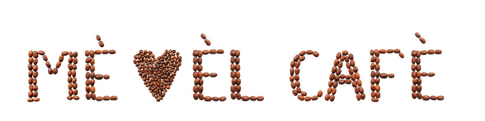 I love coffee in spanish from roasted coffee beans