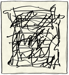 落書きされたメモ帳