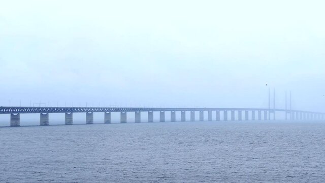 Malmo, Sweden The Oresund bridge connection between Sweden and Denmark