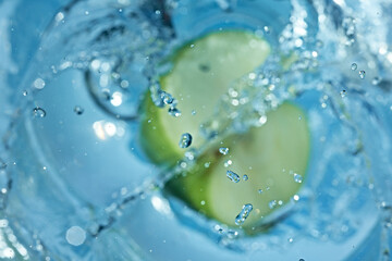Glass with a fruit drink.
