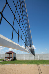 volleyball net on a sunny day