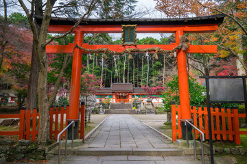 京都　大原野神社の紅葉